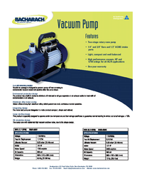 Thumbnail of document Data Sheet - QV2/QV5 Vacuum Pump